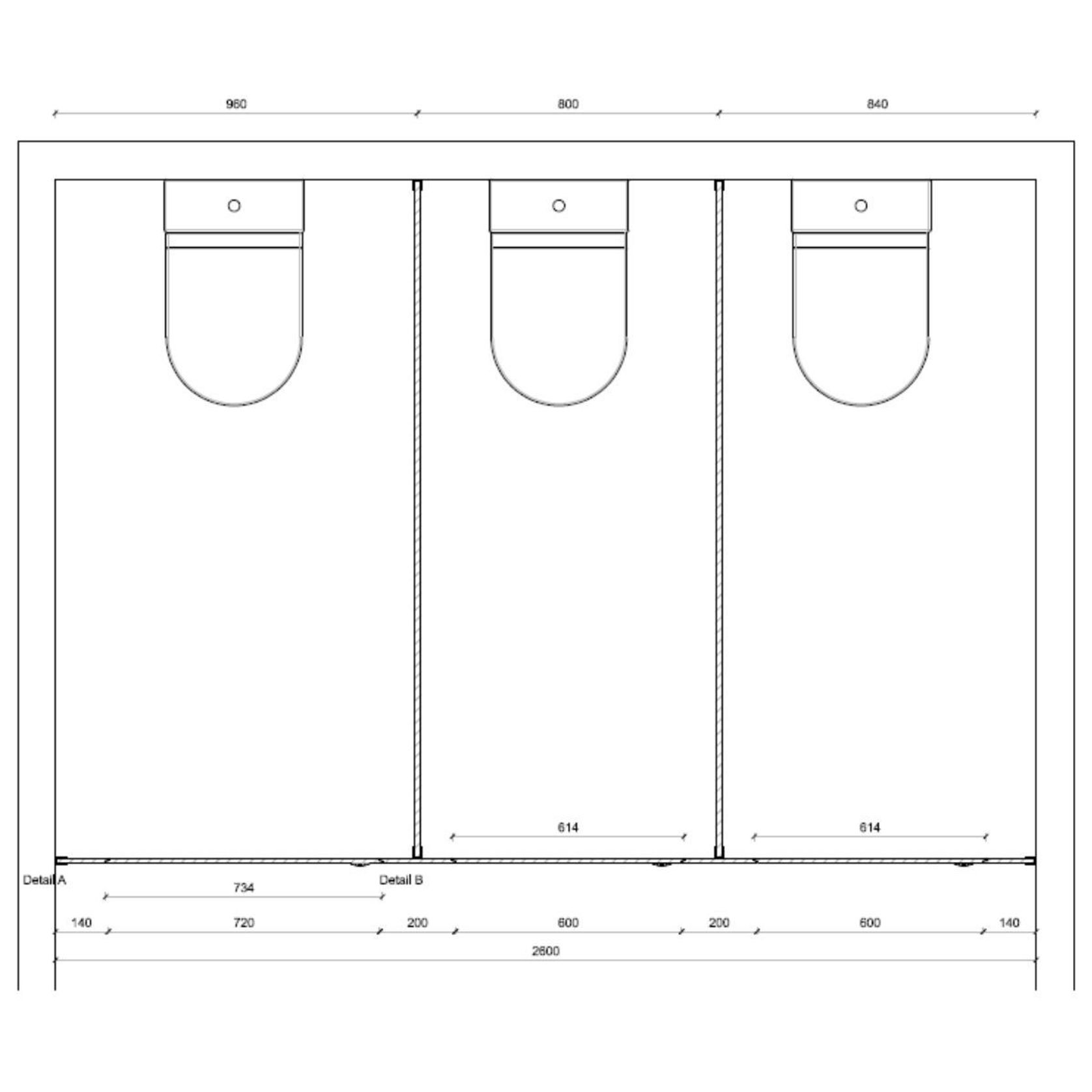 Toilet Partition Fronts gallery detail image