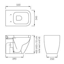 RAK Caroline Back To Wall Toilet Pan gallery detail image