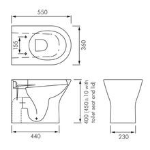 RAK Resort Rimless Wall Faced Toilet Pan gallery detail image