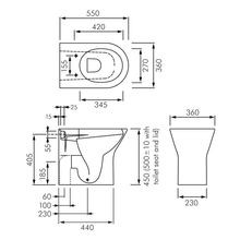 Resort Rimless Comfort Height Wall Faced Toilet Pan gallery detail image