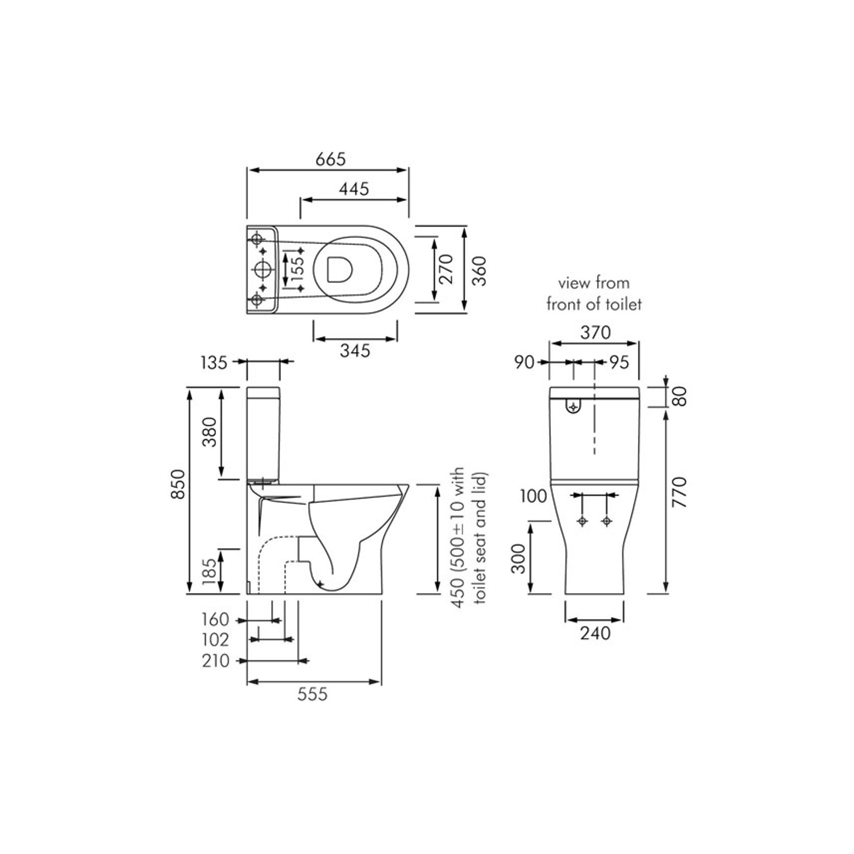 Resort Rimless Comfort Height Wall Faced Toilet Suite gallery detail image