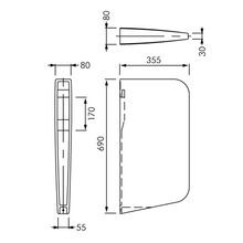 RAK Series 600 Urinal Partition gallery detail image