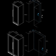 105-114 Bottle Dual-Zone Jet Black Wine Fridge gallery detail image