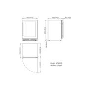 820mm Height Under Counter Glass Door Dual Zone gallery detail image