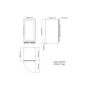 1200mm Height Upright Low-E Glass Door Dual Zone gallery detail image