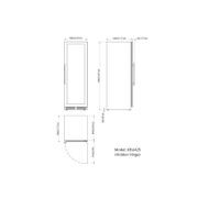 1800mm Height Upright Low-E Glass Door Single Zone gallery detail image