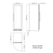 1800mm Height Upright Low-E Glass Door Dual Zone gallery detail image