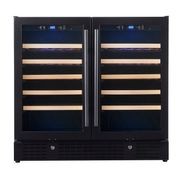 900mm Wide Under Bench Dual Zone Wine Fridge gallery detail image