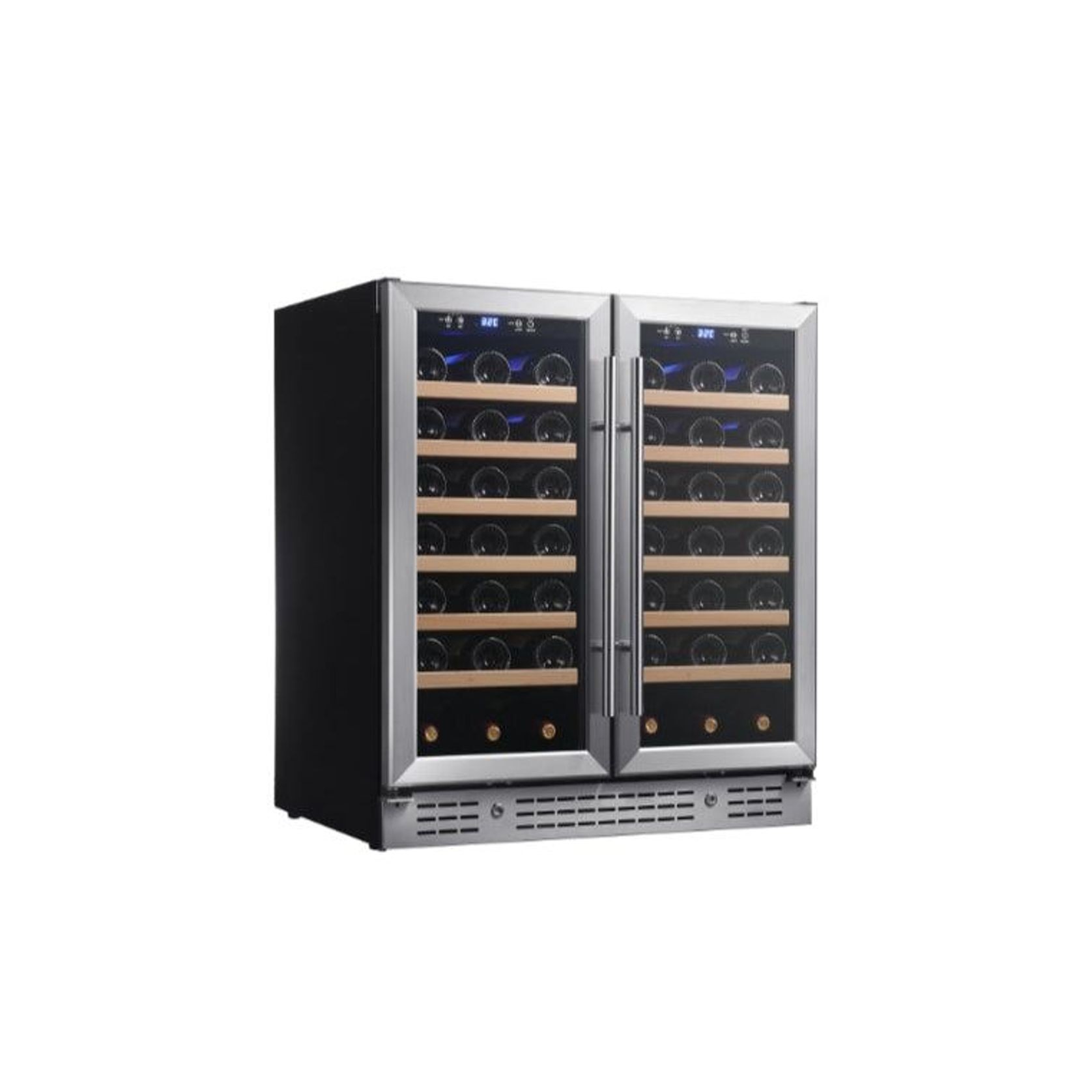 900mm Wide Under Bench Dual Zone Wine Fridge gallery detail image