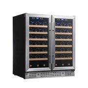 900mm Wide Under Bench Dual Zone Wine Fridge gallery detail image