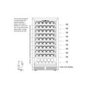 1200mm Height Upright LOW-E Glass Door Single Zone gallery detail image