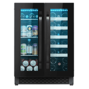 Glass Double-Door Dual-Zone Beverage and Wine Fridge gallery detail image