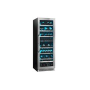 130-166 Bottle Dual-Zone Stainless Steel Wine Fridge gallery detail image