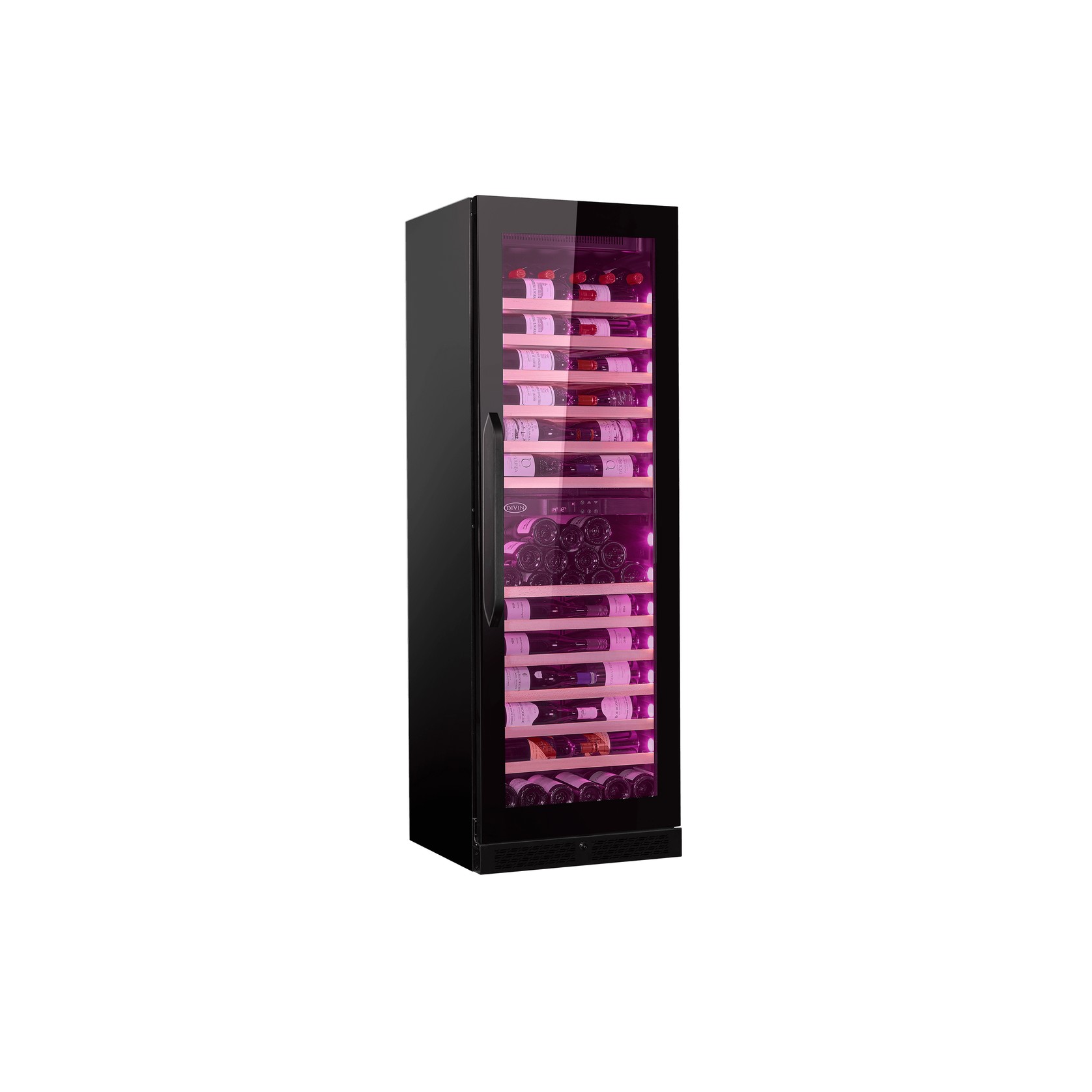 105-114 Bottle Dual-Zone Jet Black Wine Fridge gallery detail image