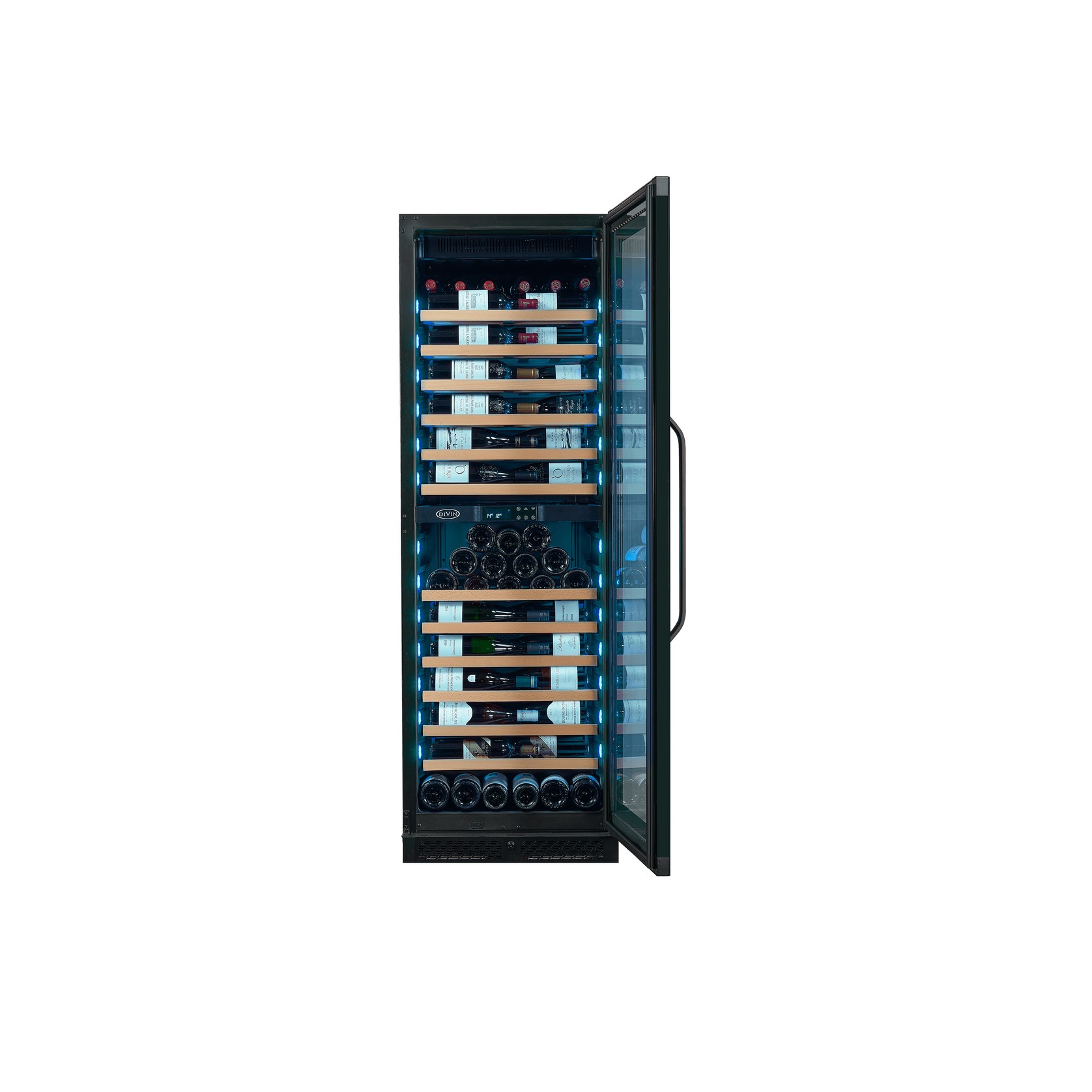 105-114 Bottle Dual-Zone Jet Black Wine Fridge gallery detail image