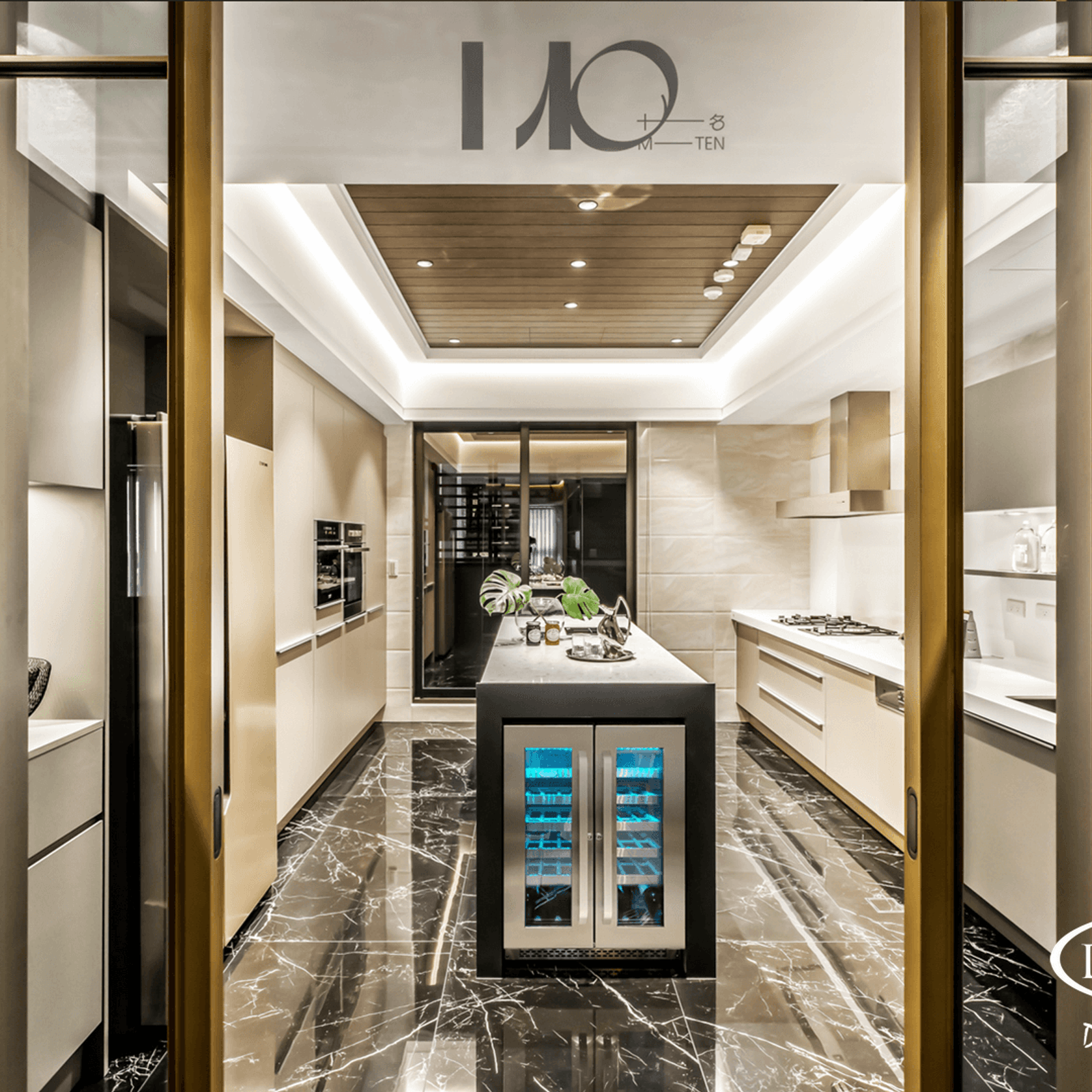 40 Bottle Dual-Zone Stainless Steel Wine Fridge gallery detail image