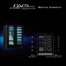 Glass Double-Door Dual-Zone Beverage and Wine Fridge gallery detail image