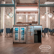 40 Bottle Dual-Zone Stainless Steel Wine Fridge gallery detail image