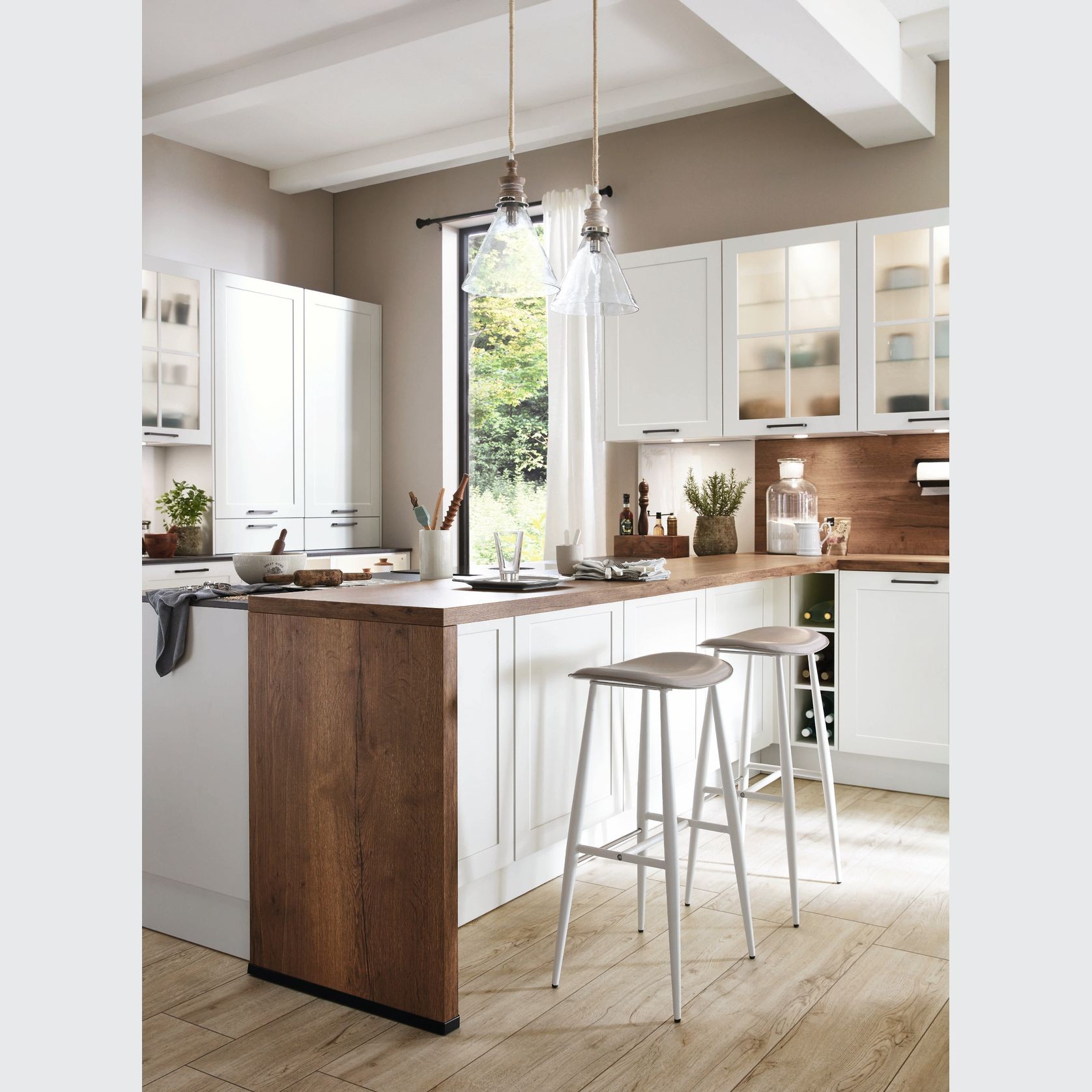 Nordic Traditional Lacquered Kitchen Cabinetry gallery detail image