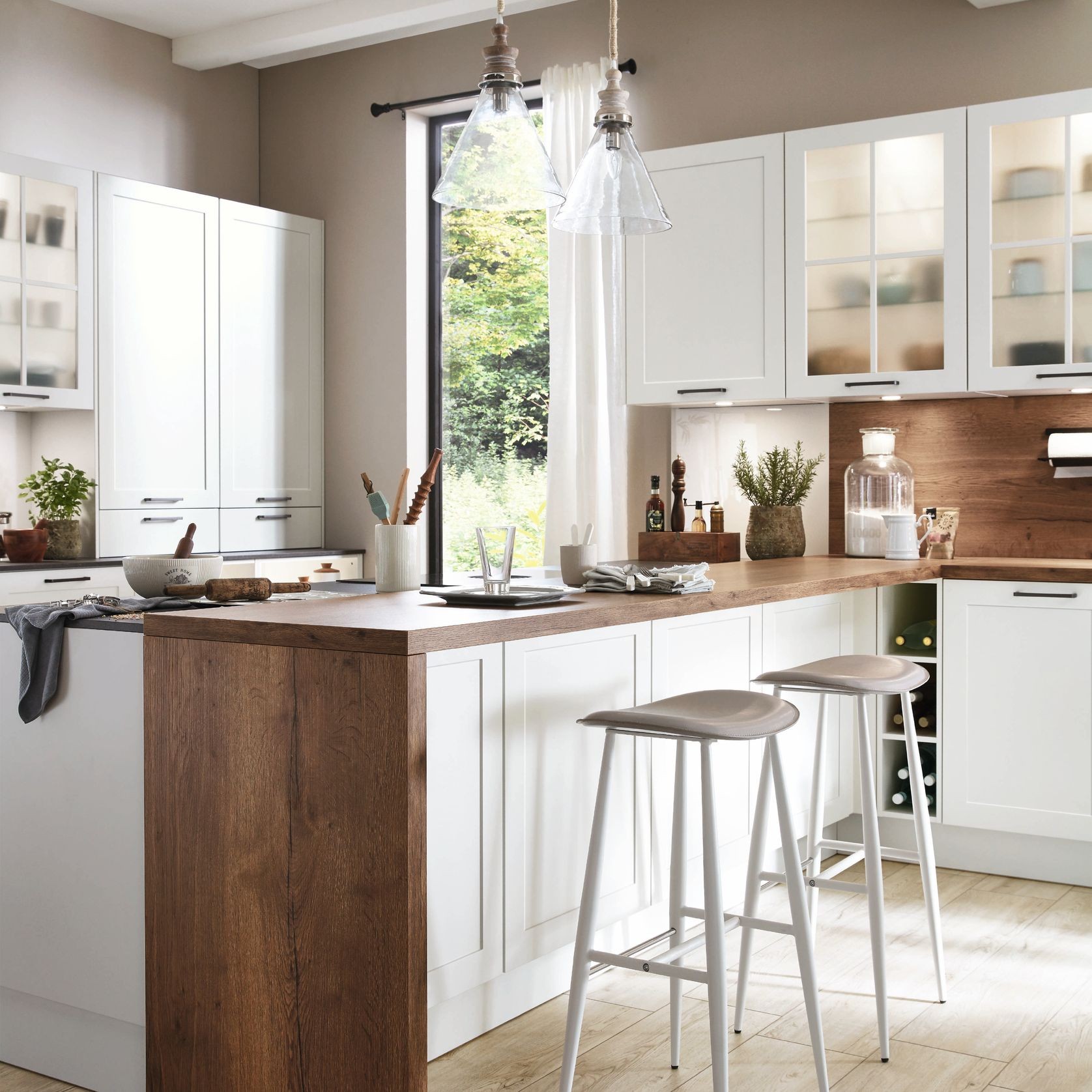 Nordic Traditional Lacquered Kitchen Cabinetry gallery detail image