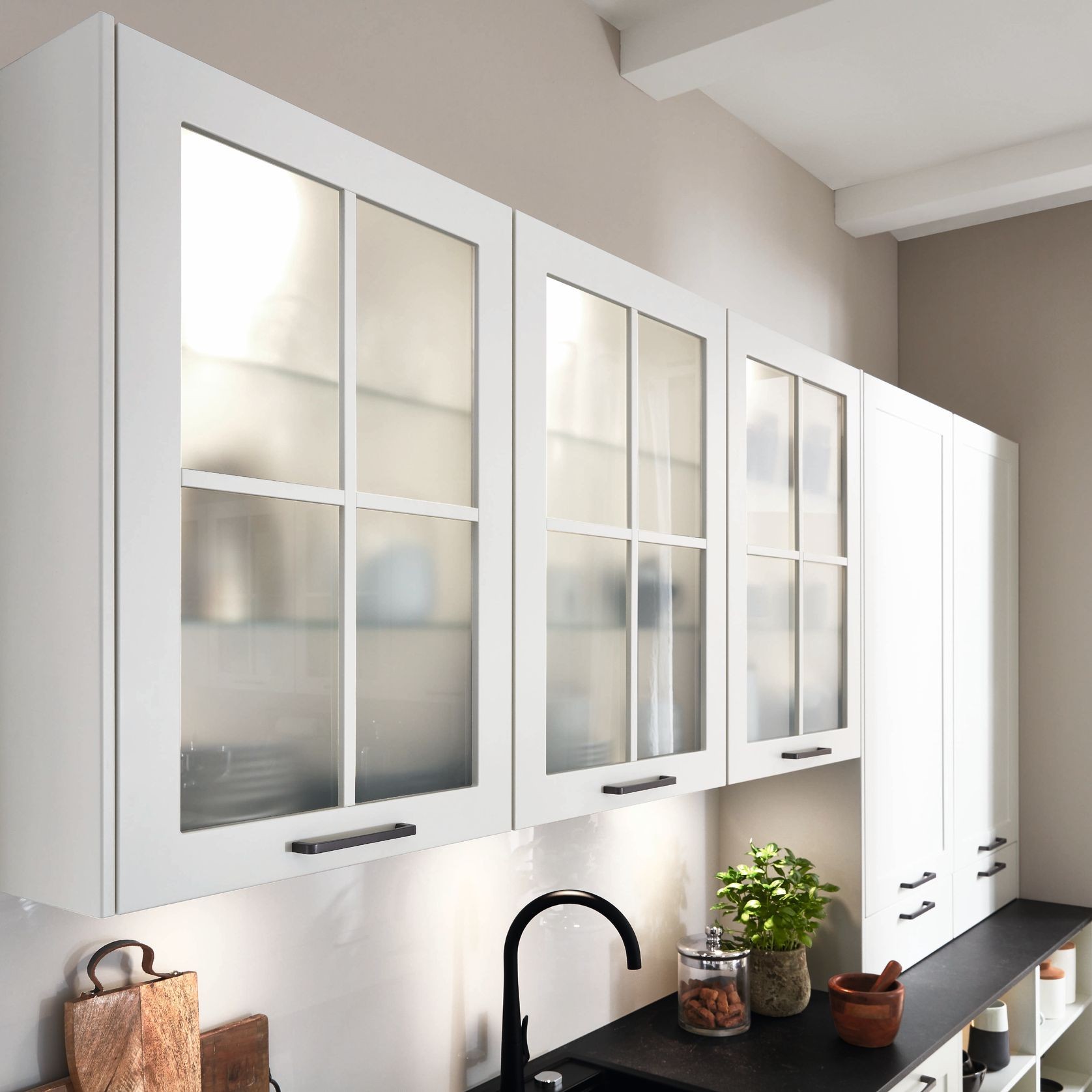 Nordic Traditional Lacquered Kitchen Cabinetry gallery detail image