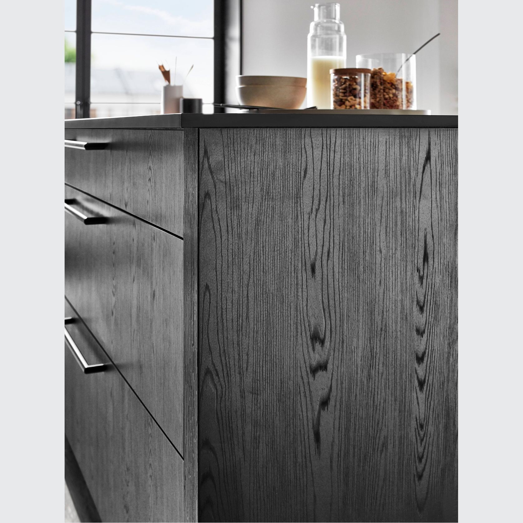 Nero Oak Wood-Look Laminate Cabinetry gallery detail image