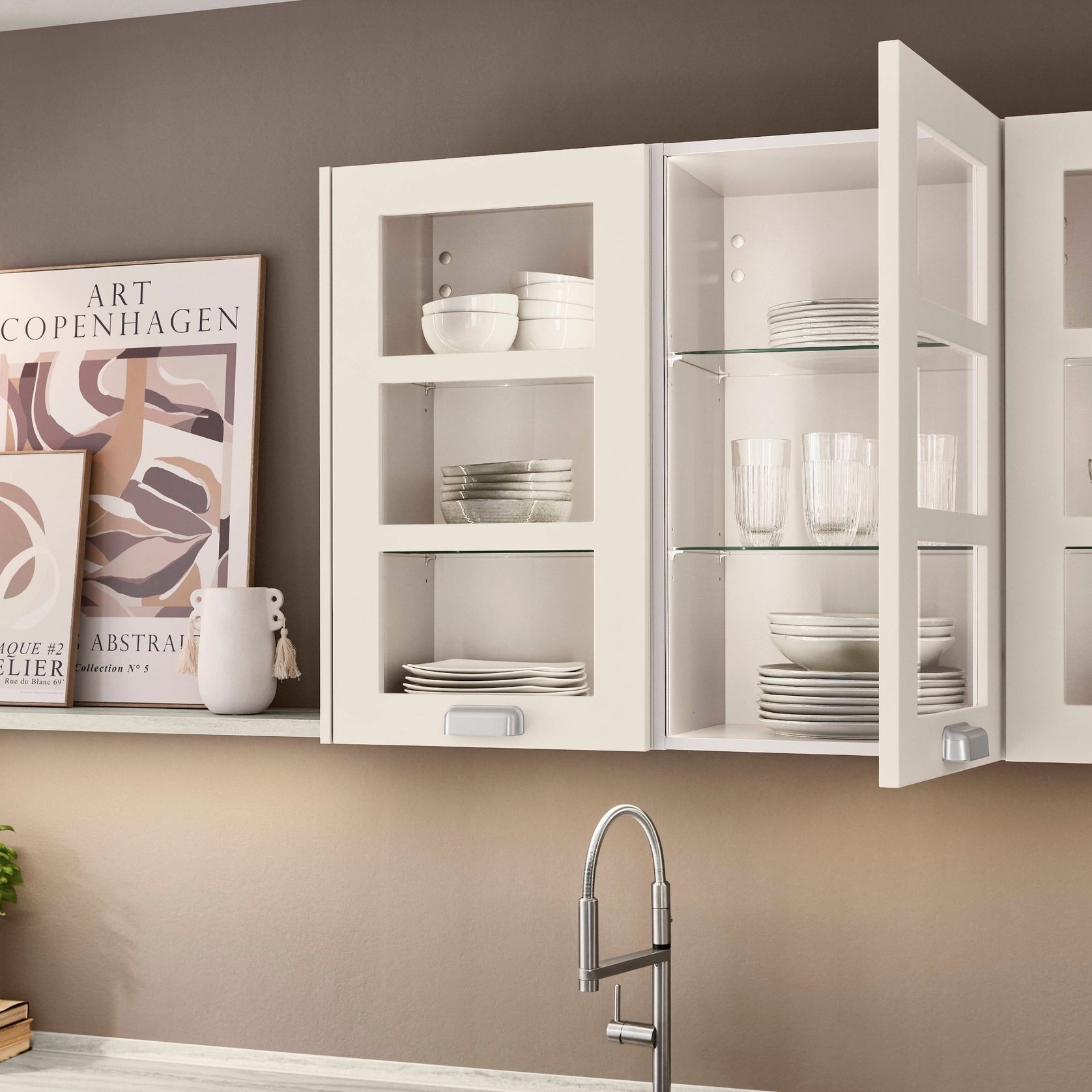 Nordic Traditional Lacquered Kitchen Cabinetry gallery detail image
