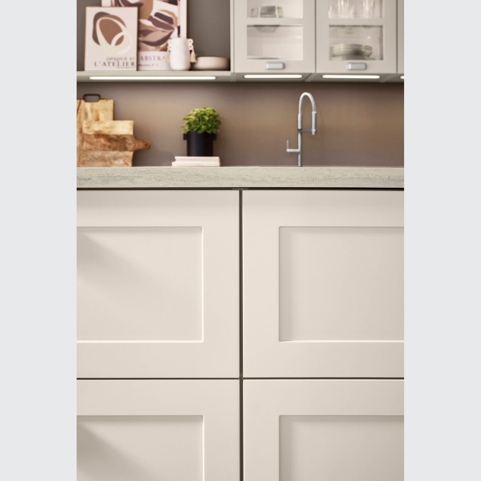 Nordic Traditional Lacquered Kitchen Cabinetry gallery detail image