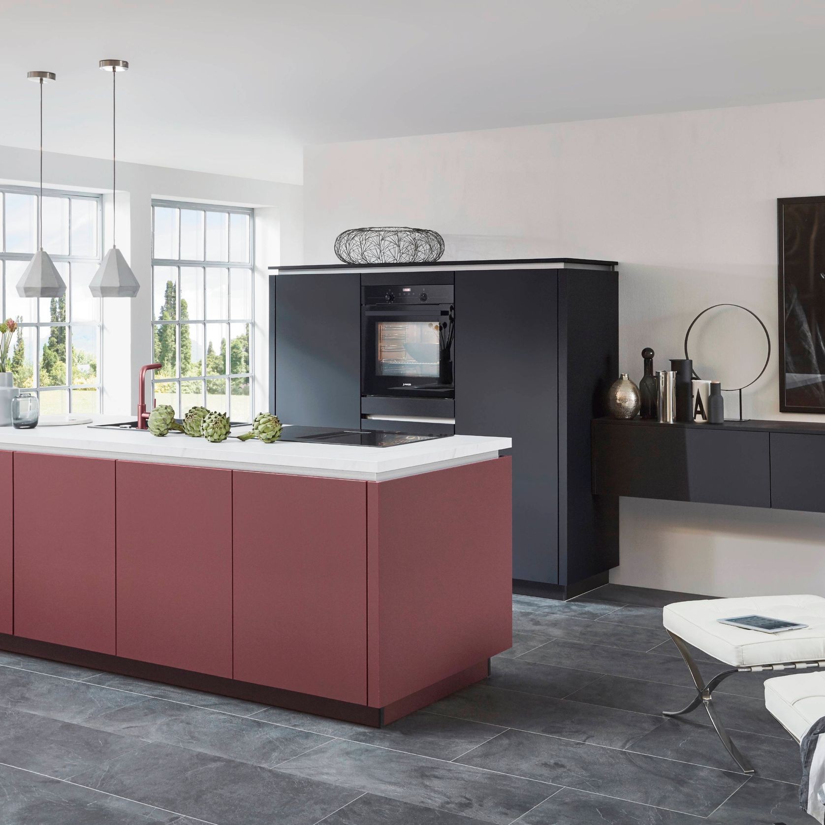 Easytouch Ultramatt Lacquered Kitchen Cabinetry gallery detail image