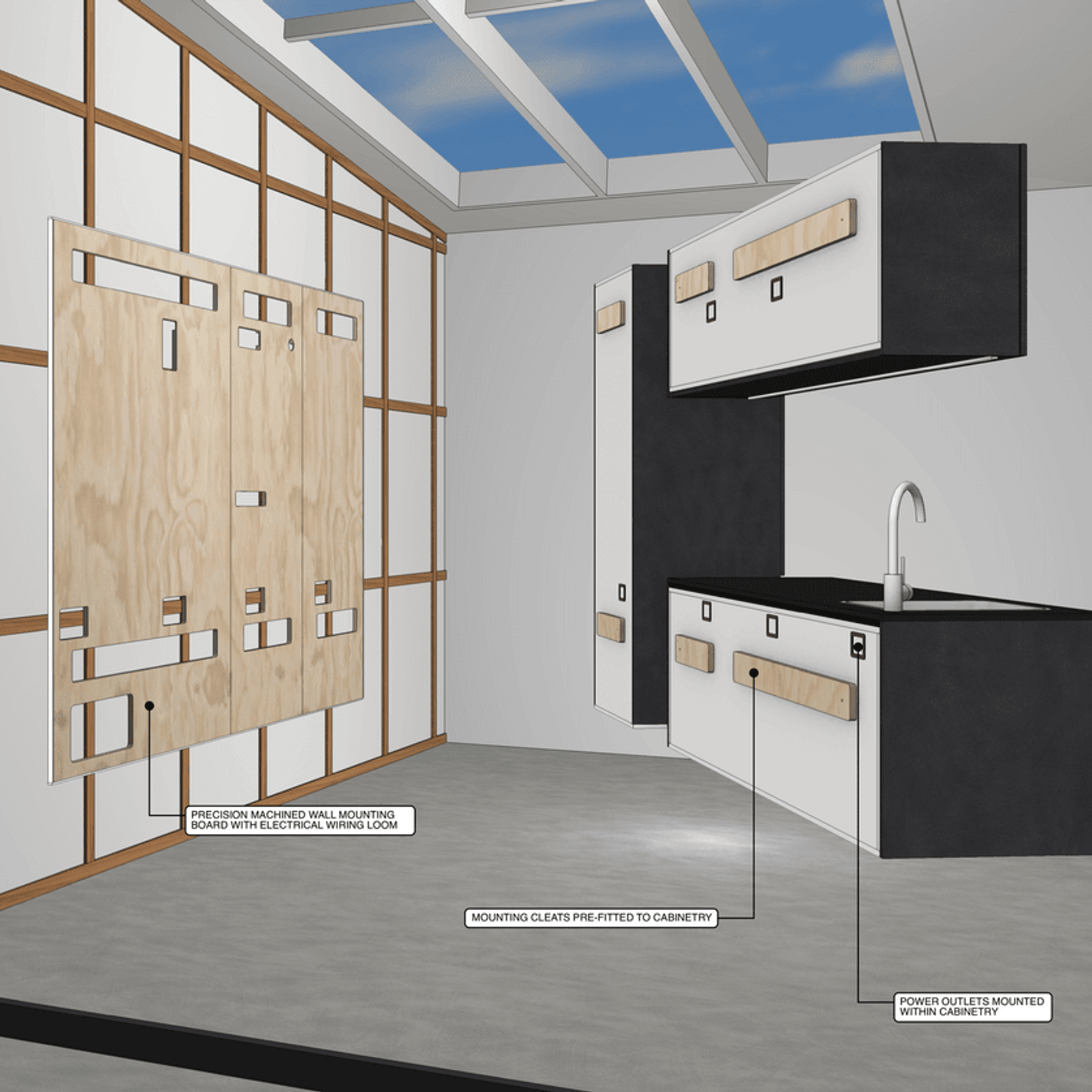 Orbit 1800 Floating Kitchenette gallery detail image