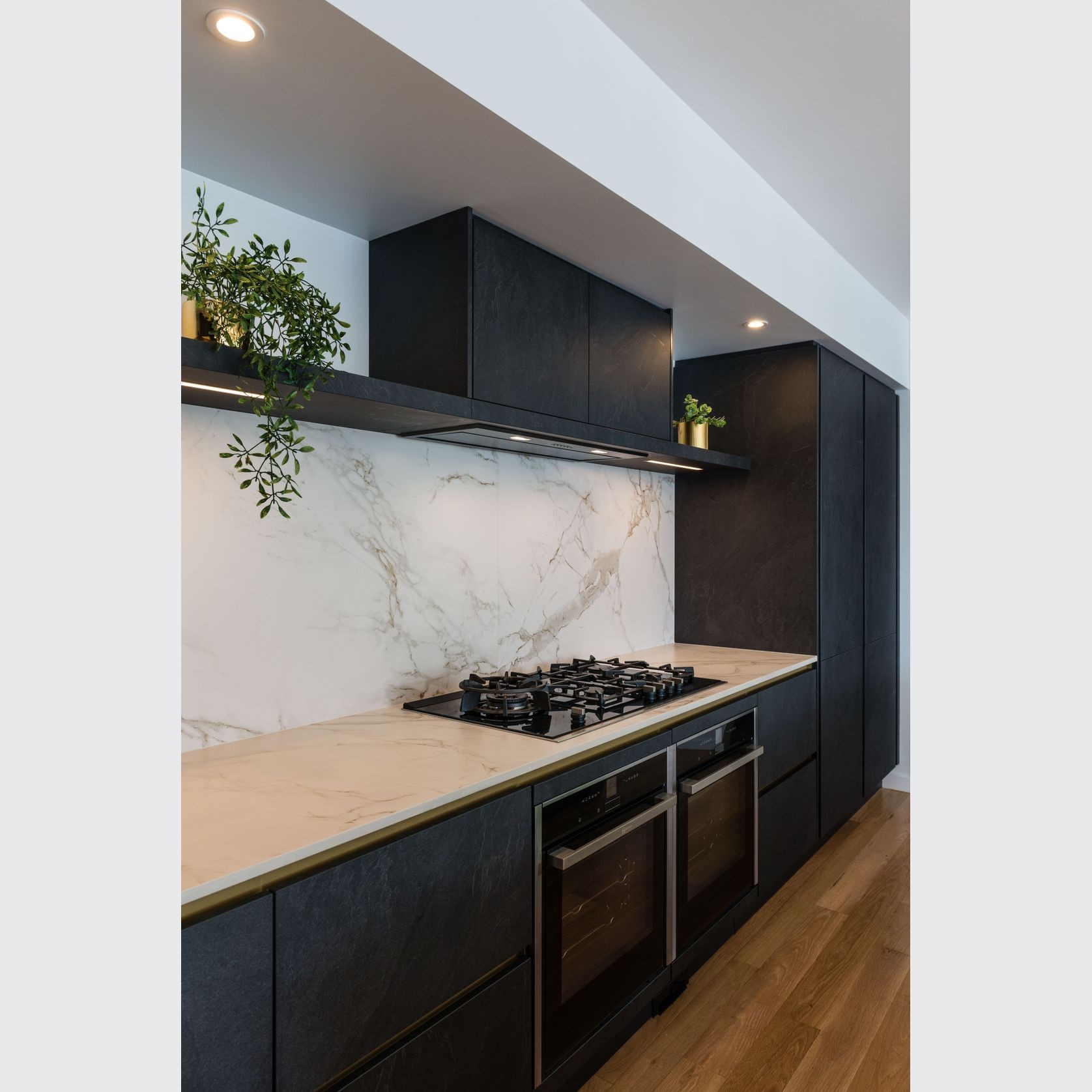 Stone Art Laminate Kitchen Cabinetry gallery detail image