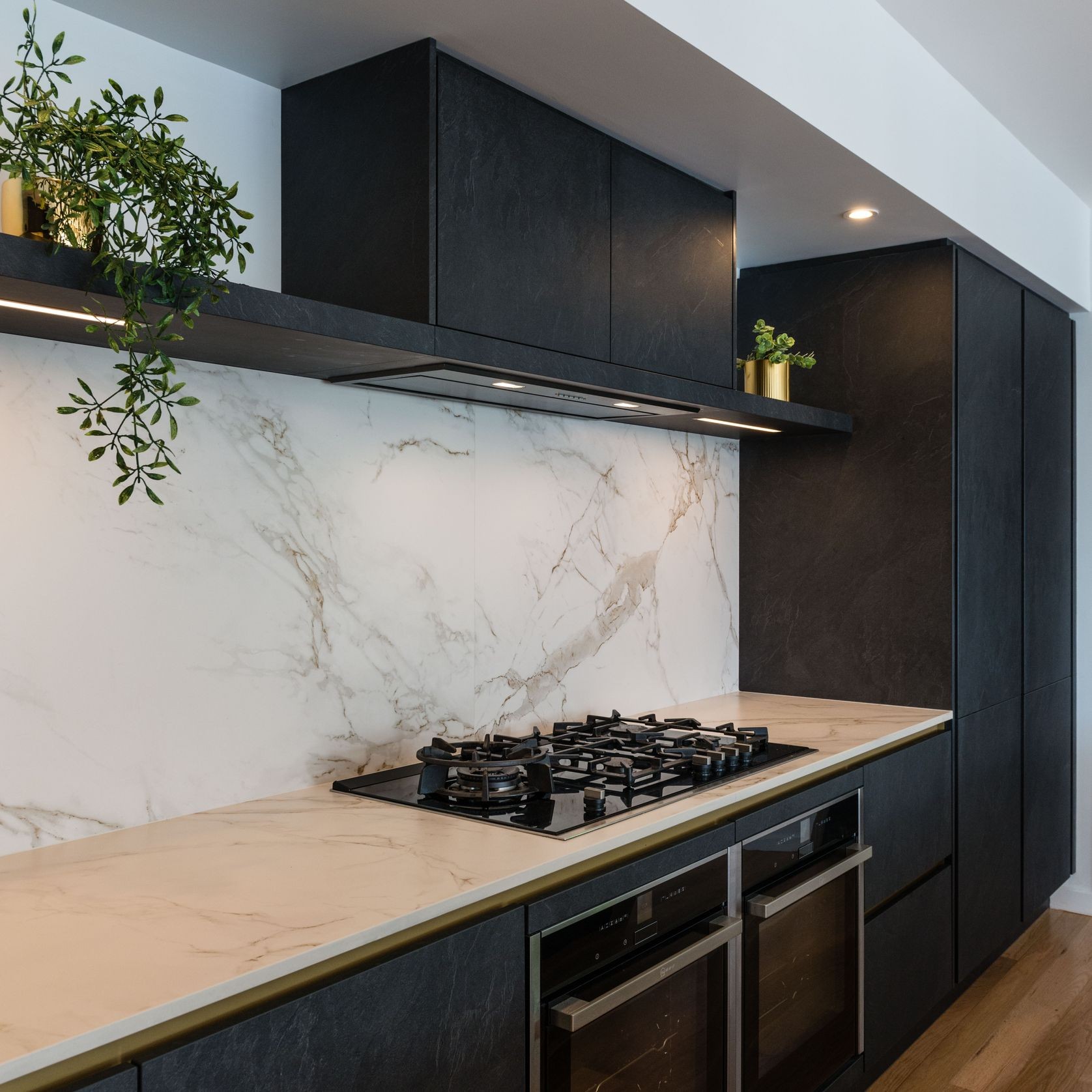 Stone Art Laminate Kitchen Cabinetry gallery detail image