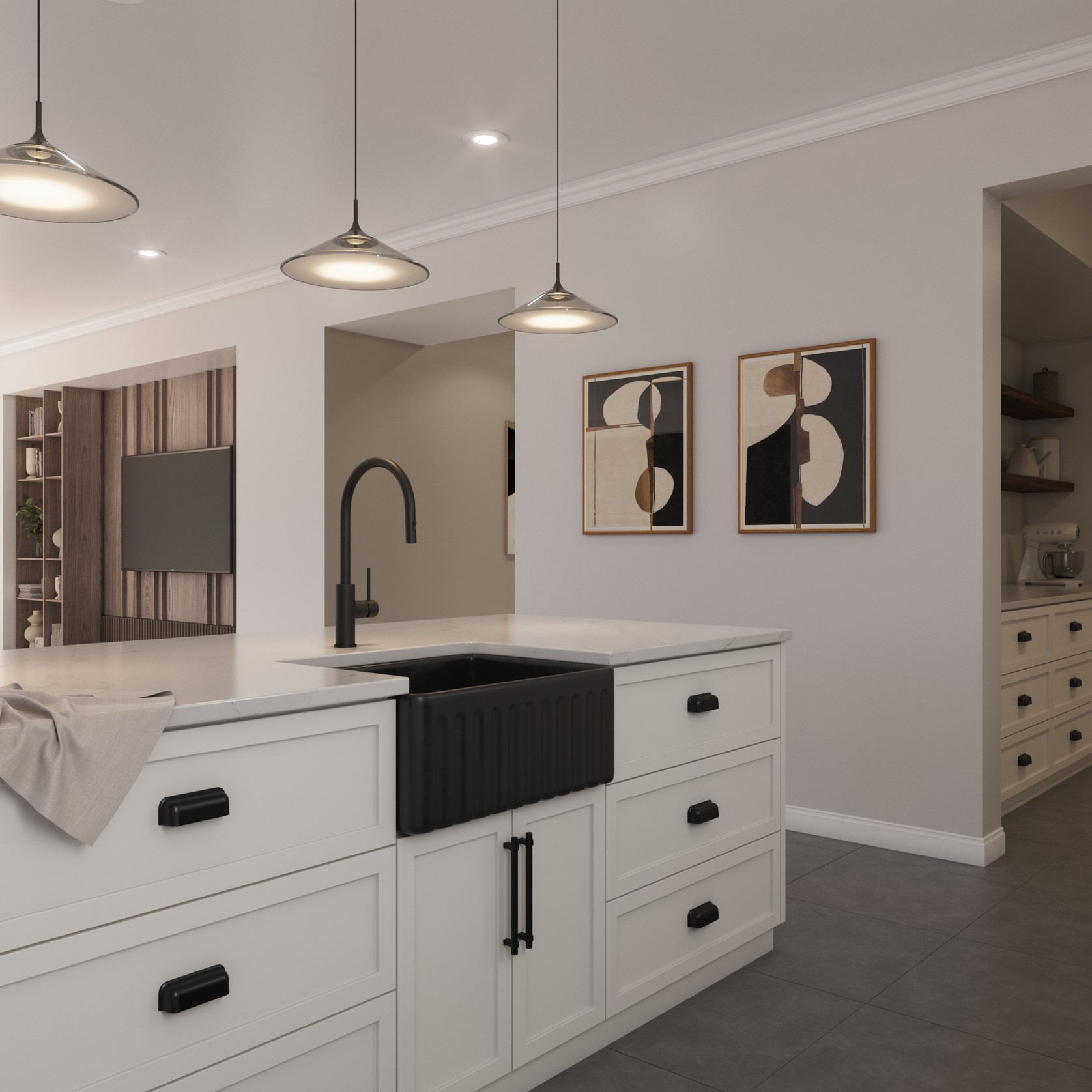 Herman 610x459 Farmhouse Fireclay Single Bowl Sink gallery detail image