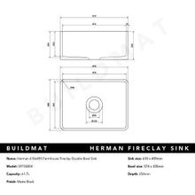 Herman 610x459 Farmhouse Fireclay Single Bowl Sink gallery detail image