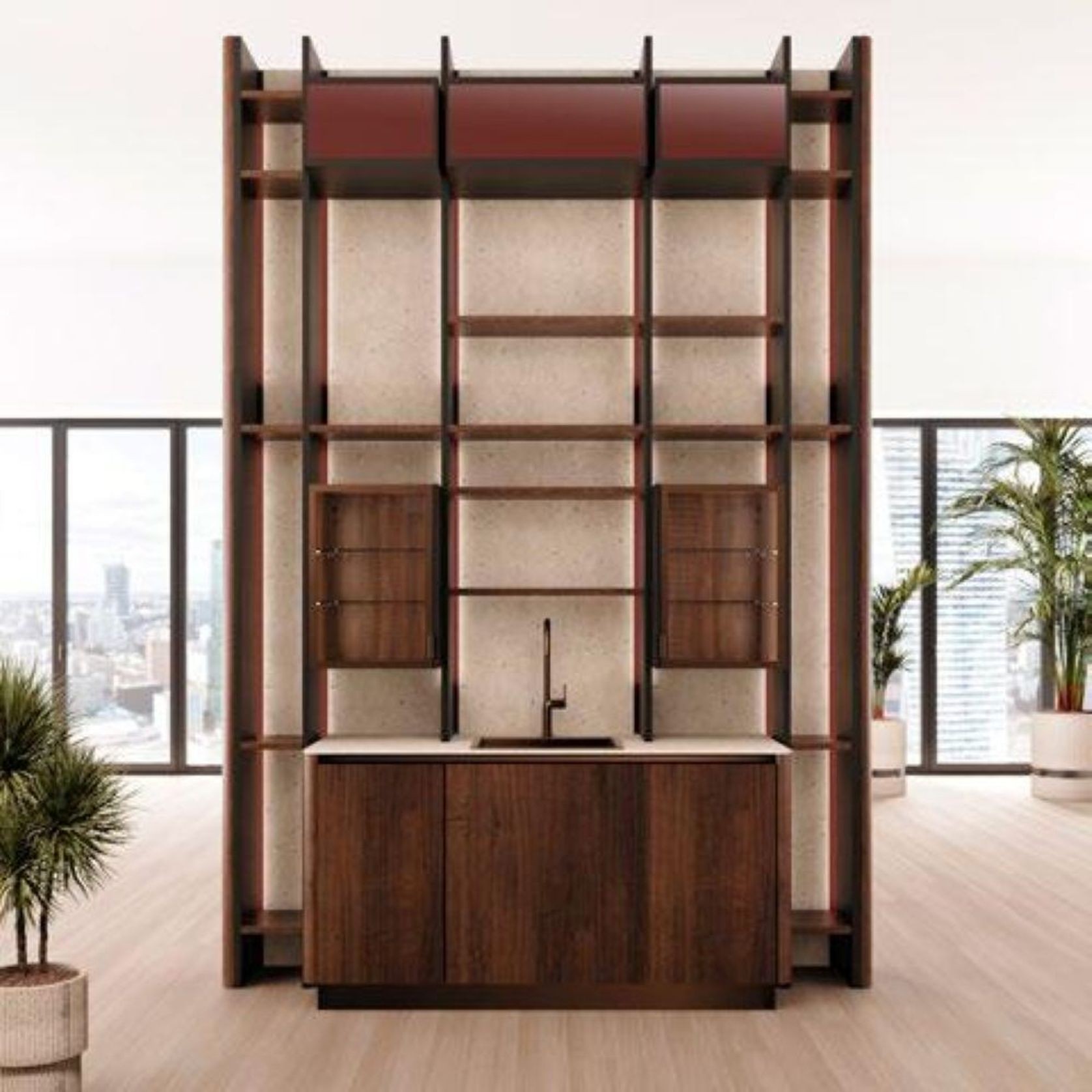 Curved Kitchen Cabinetry by Leicht gallery detail image