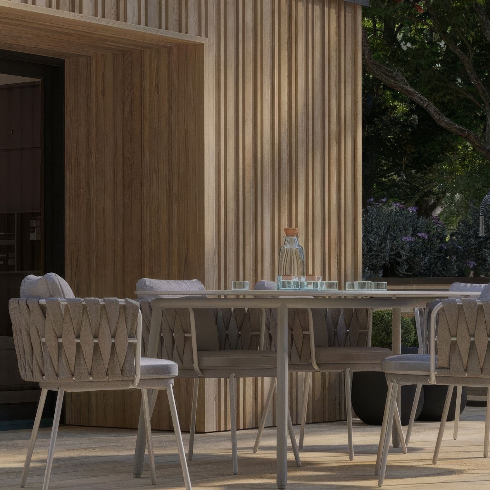 Millboard Envello Board & Batten Golden Oak Cladding gallery detail image