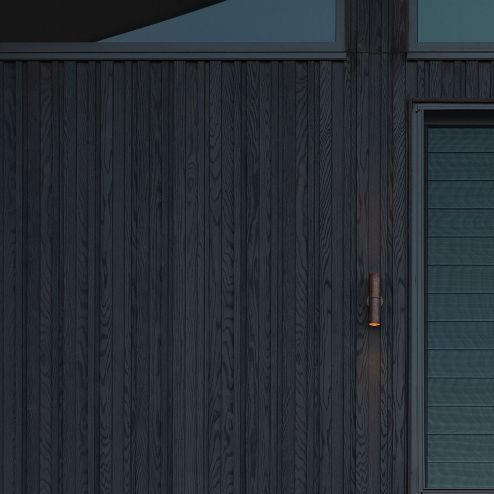 Millboard Envello Board & Batten Cladding | Burnt Cedar gallery detail image