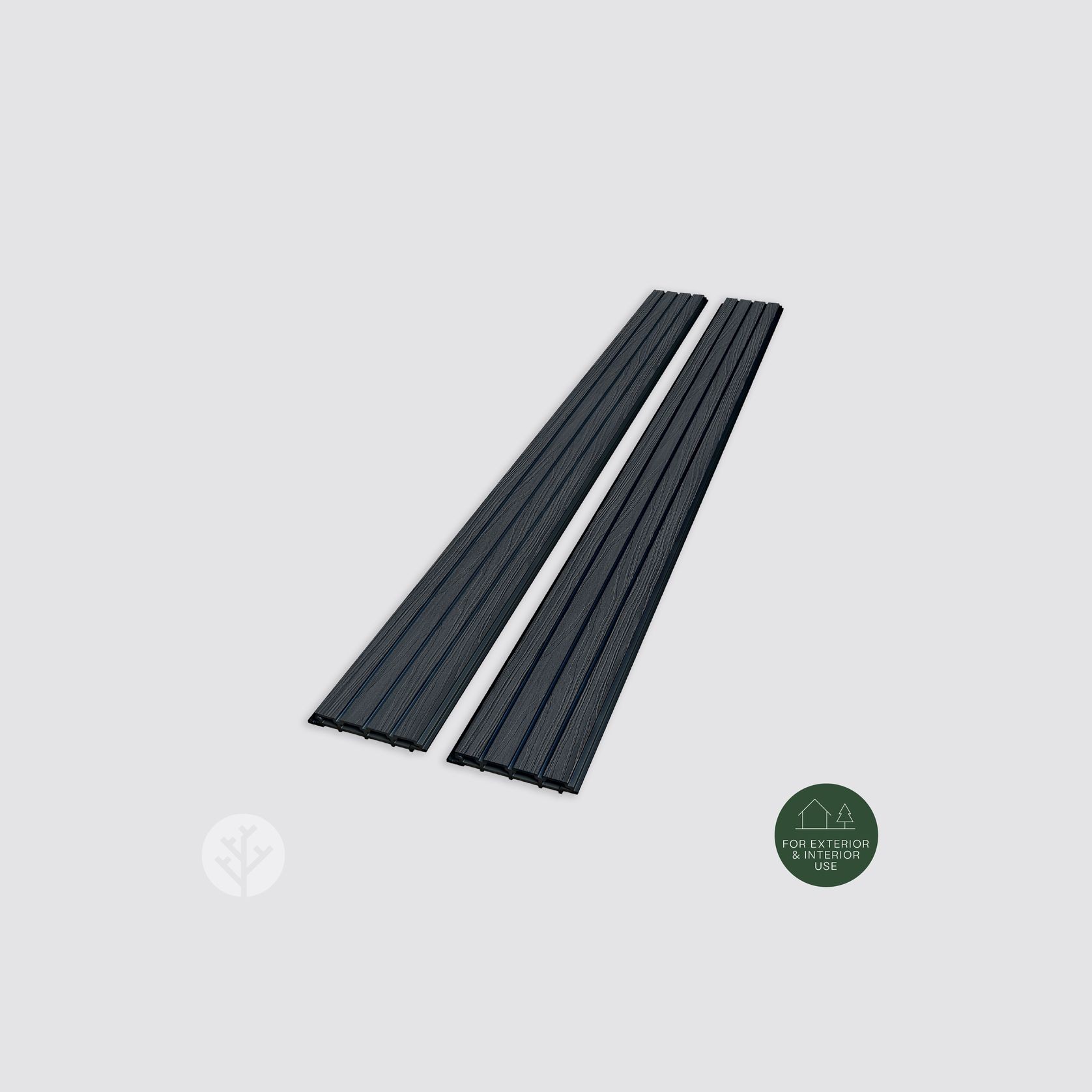Acupanel® | Black | Exterior Composite Slat Wall Panels gallery detail image