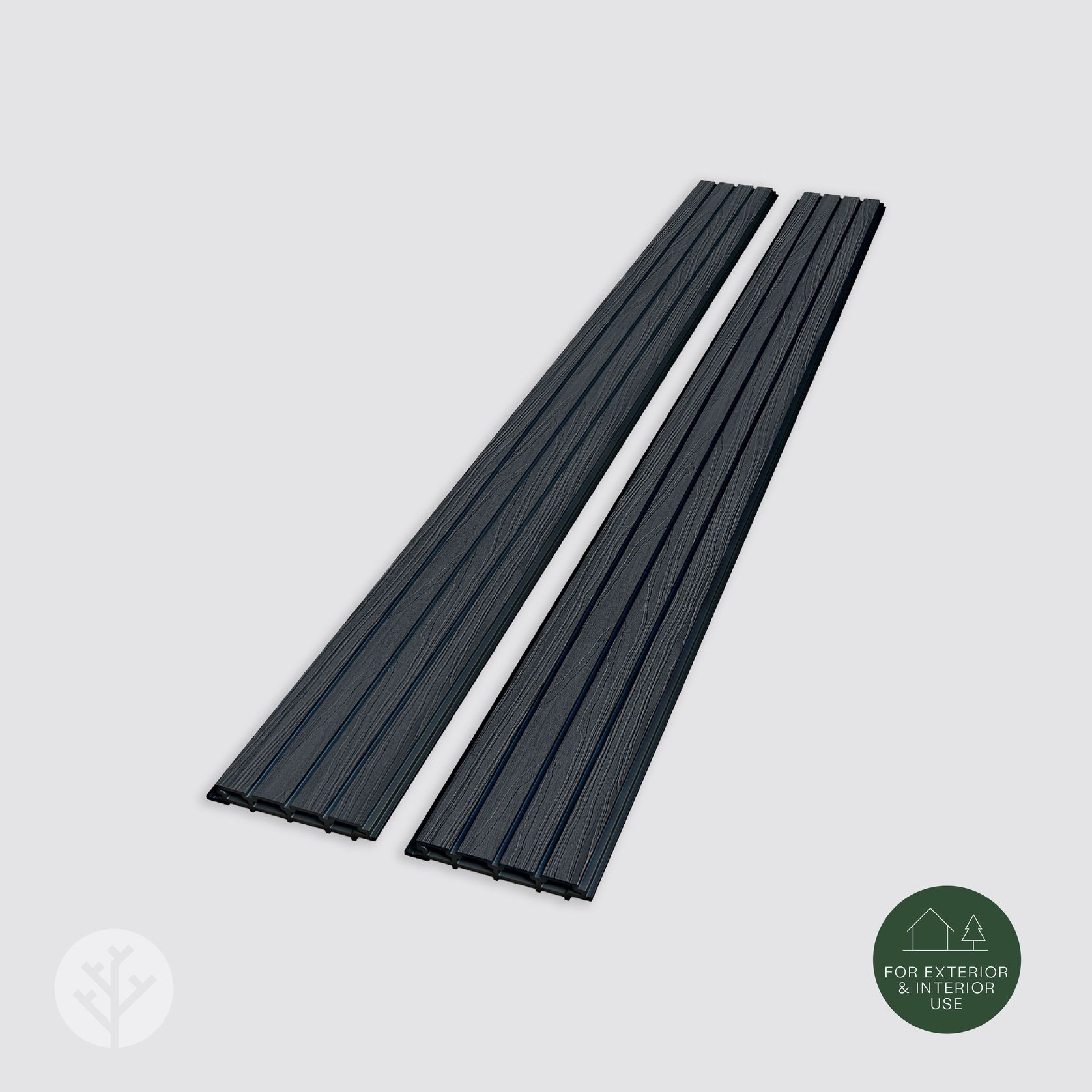 Acupanel® | Black | Exterior Composite Slat Wall Panels gallery detail image
