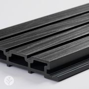Acupanel® | Black | Exterior Composite Slat Wall Panels gallery detail image