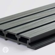 Acupanel® | Grey | Exterior Composite Slat Wall Panels gallery detail image