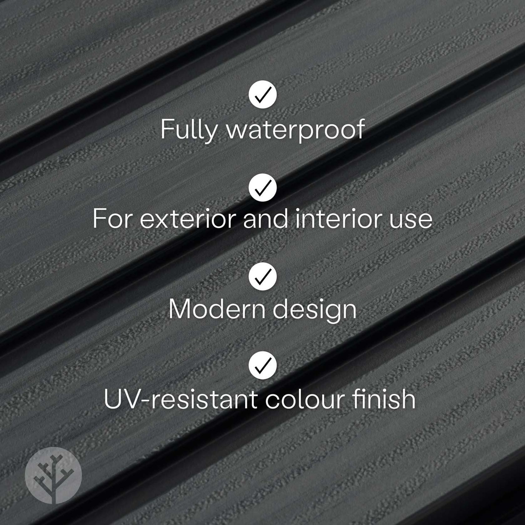 Acupanel® | Grey | Exterior Composite Slat Wall Panels gallery detail image