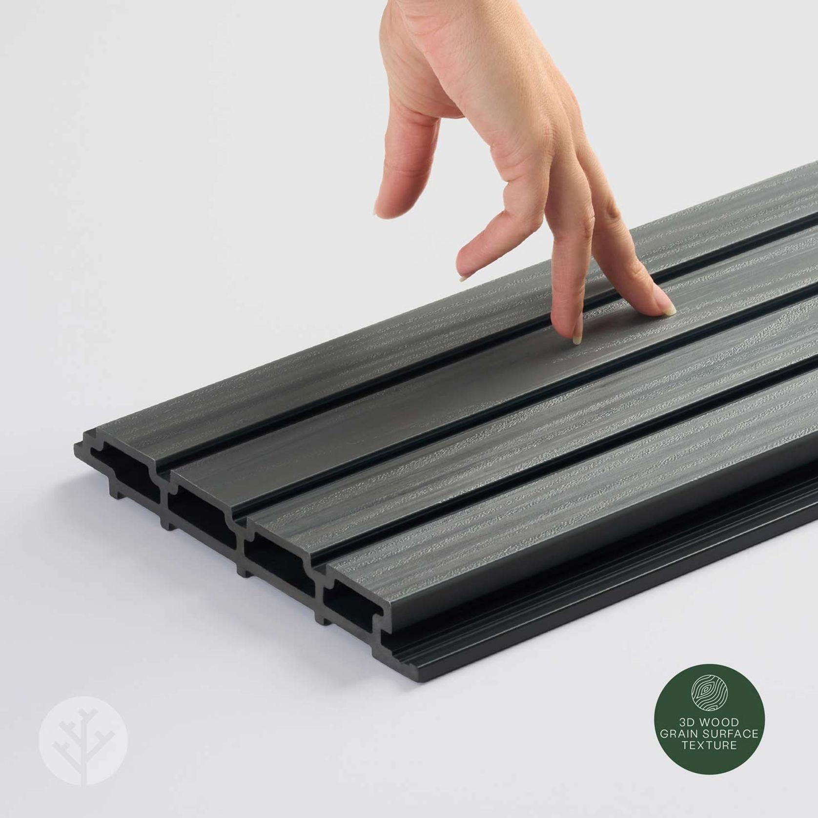 Acupanel® | Grey | Exterior Composite Slat Wall Panels gallery detail image
