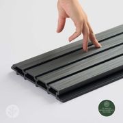 Acupanel® | Grey | Exterior Composite Slat Wall Panels gallery detail image