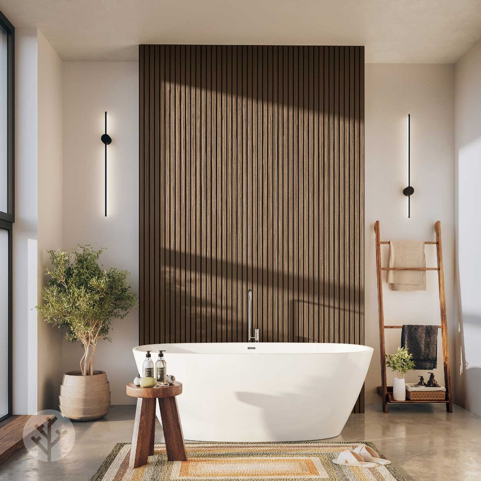 Acupanel® | Oak | Exterior Composite Slat Wall Panels gallery detail image