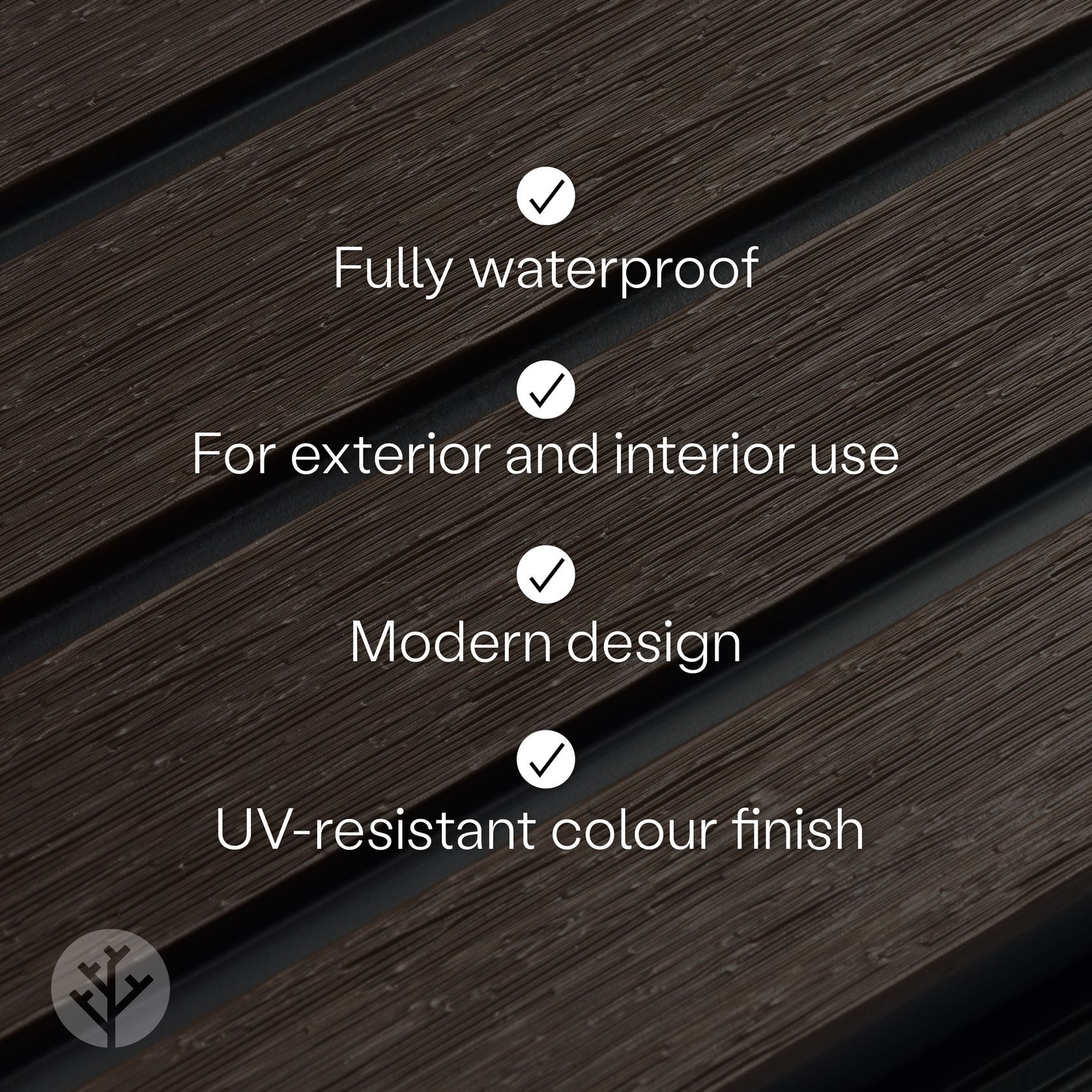 Acupanel® | Walnut | Exterior Composite Slat Wall Panel gallery detail image