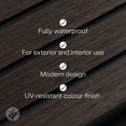 Acupanel® | Walnut | Exterior Composite Slat Wall Panel gallery detail image