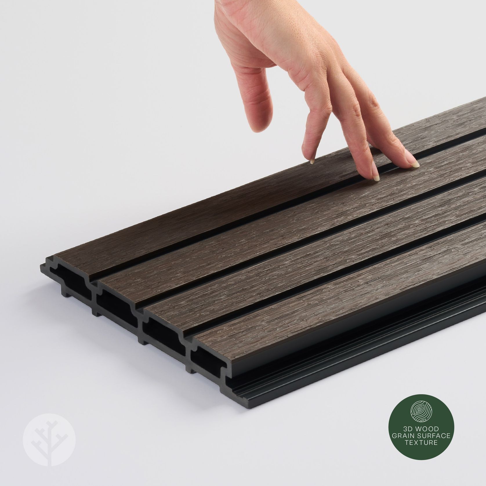 Acupanel® | Walnut | Exterior Composite Slat Wall Panel gallery detail image