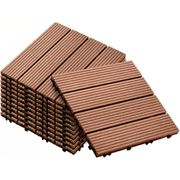 DIY Decking Tiles Redwood 300*300*20 - Pack of 10 gallery detail image
