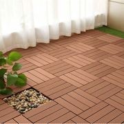 DIY Decking Tiles Redwood 300*300*20 - Pack of 10 gallery detail image